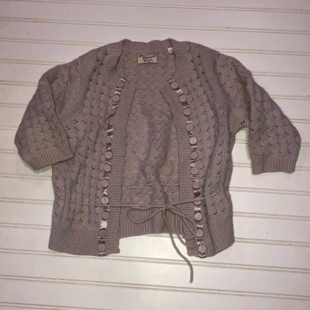 Original penguin girls gray cardigan